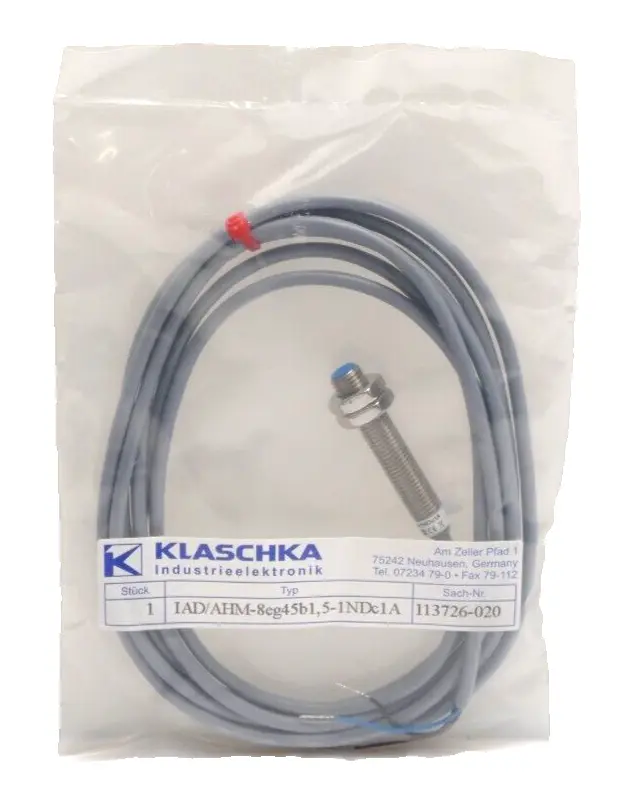 Produktfoto 1 von Klaschka Induktiver Sensor IAD/AHM-8eg45b1,5-1NDc1A | 113726-020