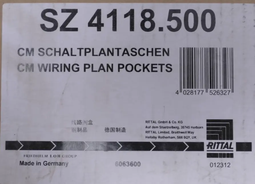 Produktfoto 1 von Rittal CM Schaltplantasche aus Stahlblech | SZ 4118.500