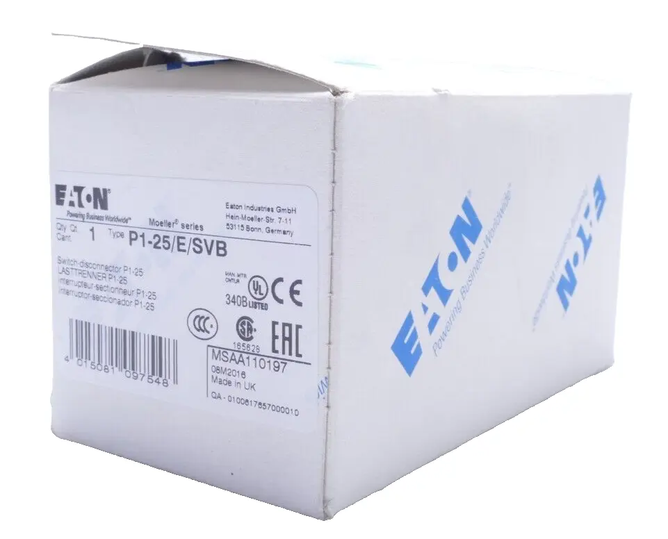 Produktfoto 1 von Eaton Moeller Hauptschalter P1-25/E/SVB | 110197