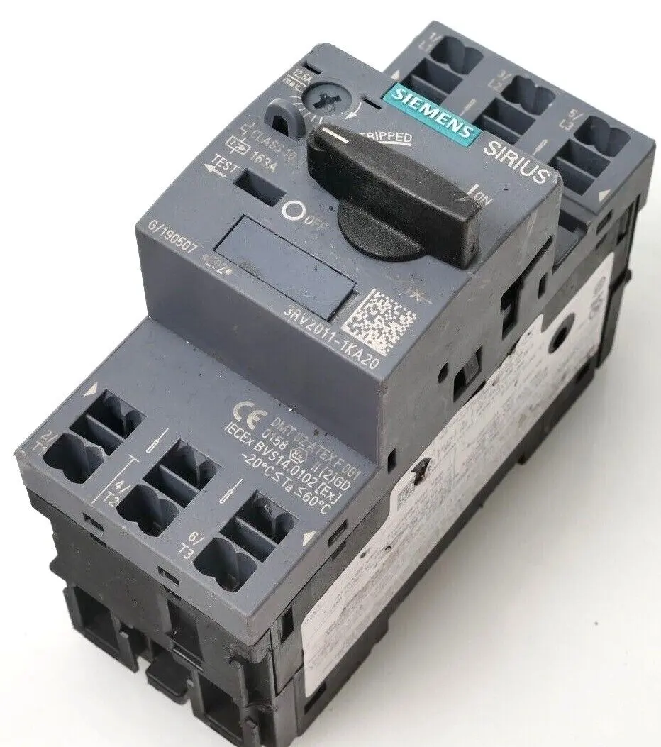Produktfoto 1 von Siemens SIRIUS Leistungsschalter 3RV2 011-1KA20 | E:02 | 3RV2011-1KA20