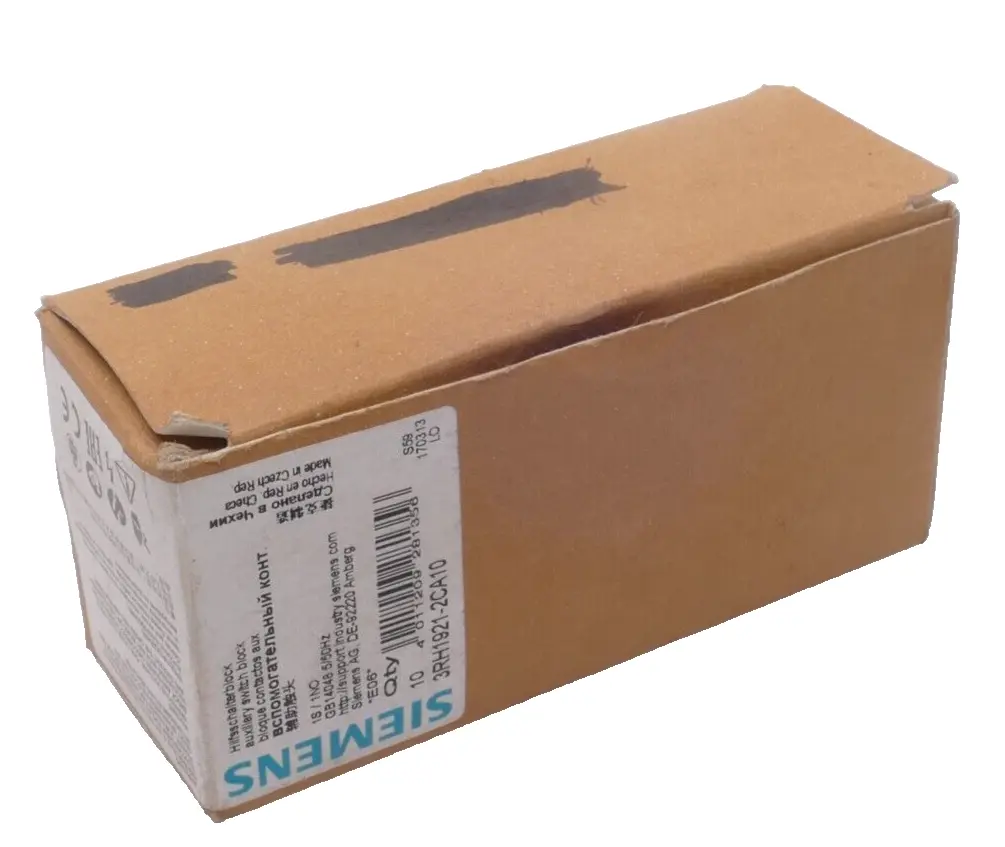 Produktfoto 1 von 10x Siemens Hilfsschalterblock 3RH1 921-2CA10 | E:06 | 3RH1921-2CA10