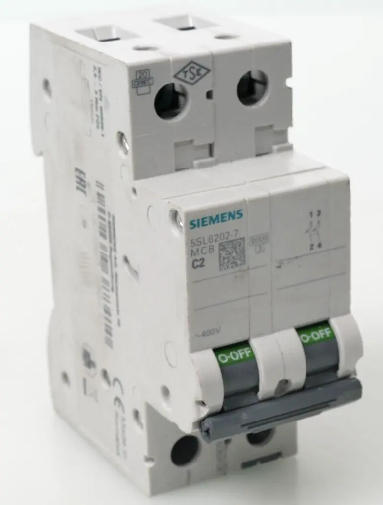 Produktfoto 1 von Siemens MCB Leitungsschutzschalter 5SL6 202-7 | C2 | 5SL6202-7