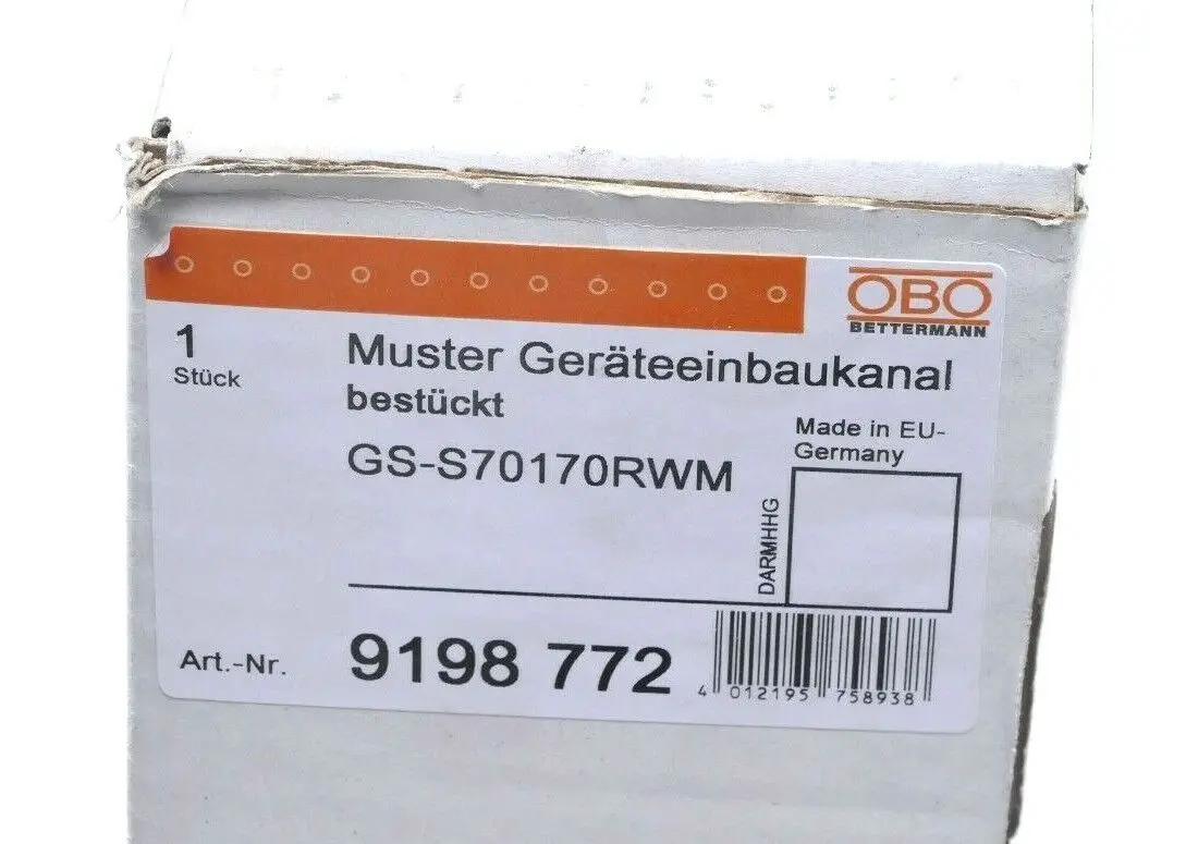 Produktfoto 1 von OBO Muster Geräteeinbaukanal GS-S70170RWM | 9198 772