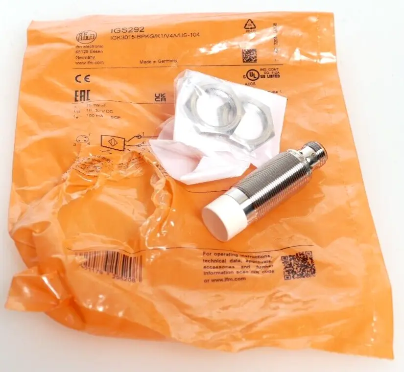 Produktfoto 1 von Ifm Induktiver Sensor IGK3015-BPKG/K1/V4A/US-104 | IGS292