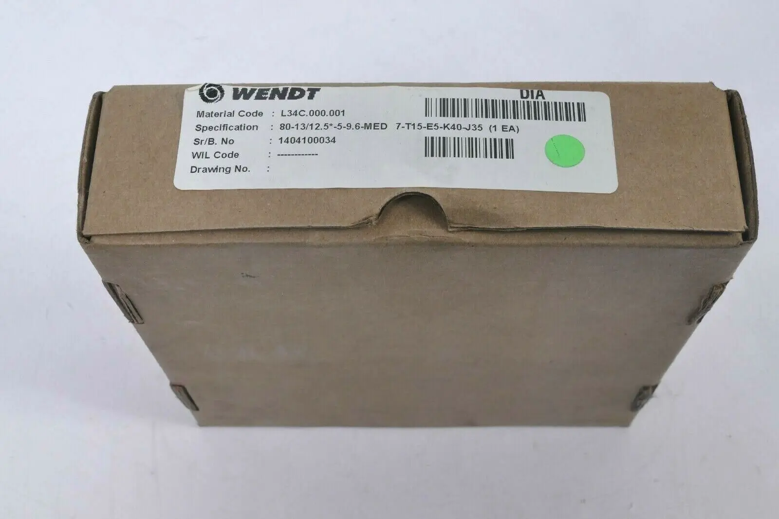 Wendt 80-13/12,5*-5-9.6-MED // L34C.000.001