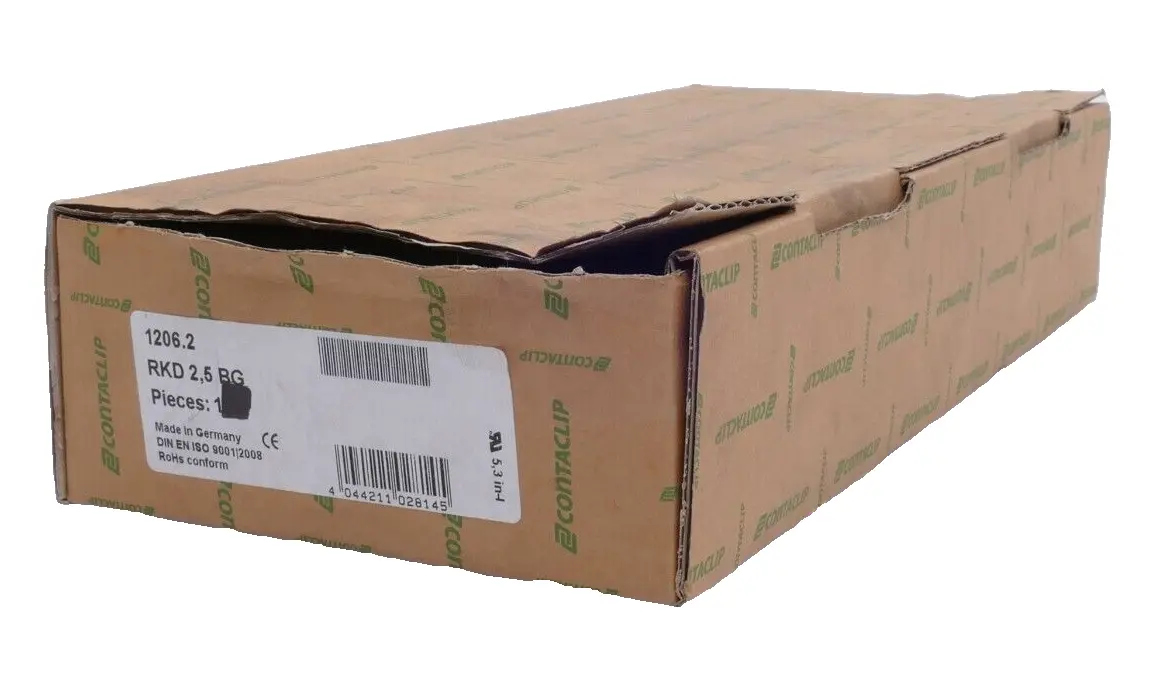 Produktfoto 1 von 11x Contaclip 1206.2 Doppel-DIN-Schraubklemmenblock RKD 2,5 BG
