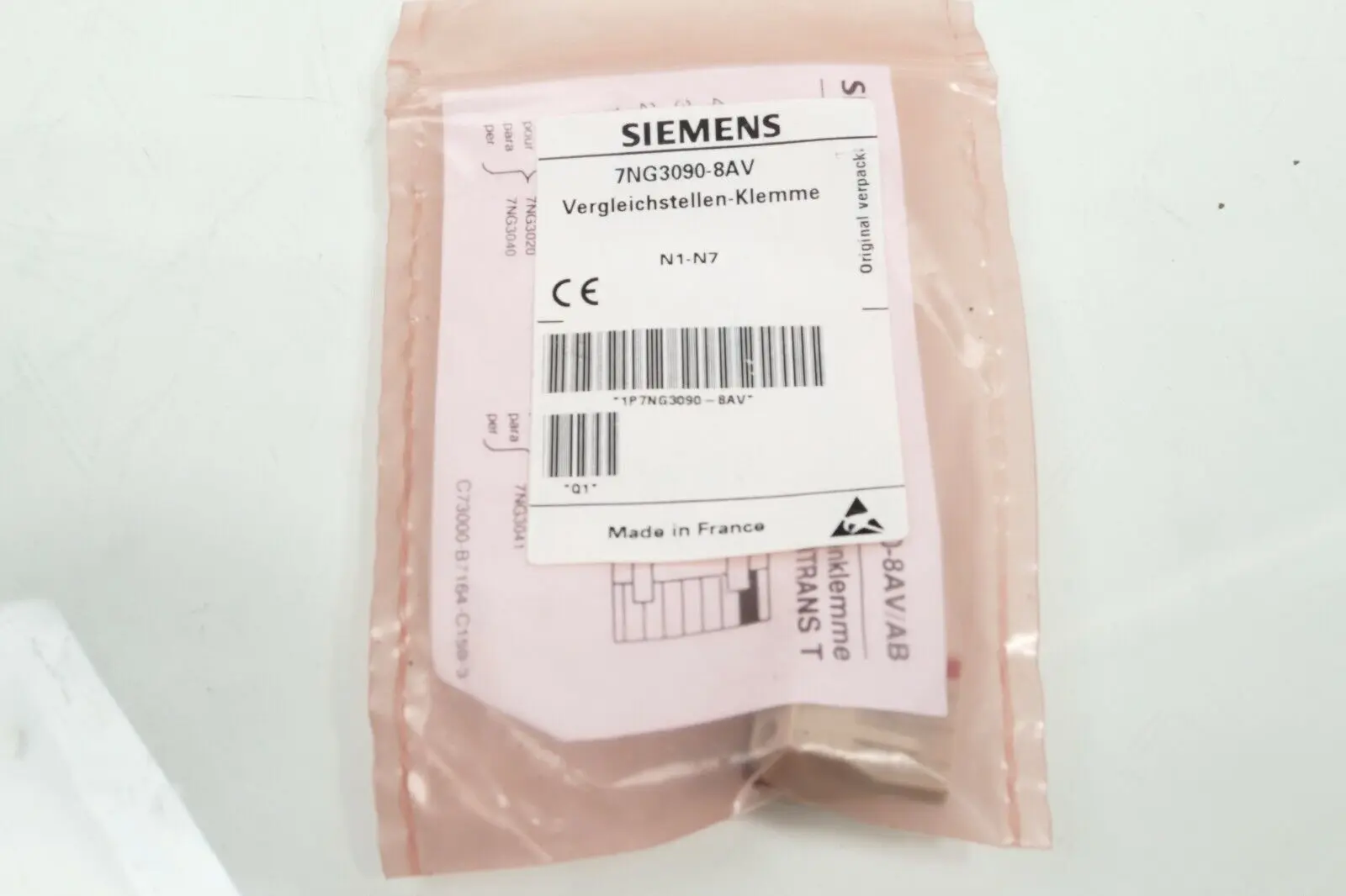 Produktfoto 1 von Siemens Vergleichsstellen-Klemme 7NG3 090-8AV | 7NG3090-8AV