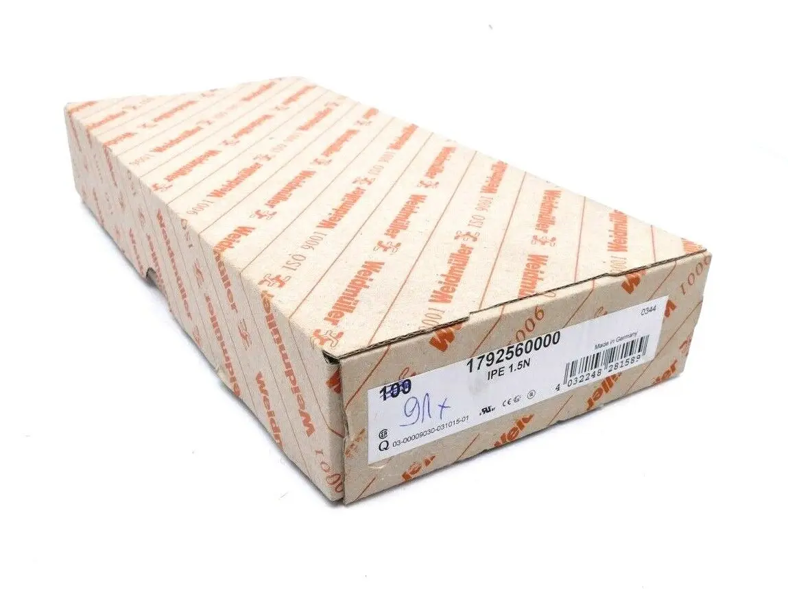 Produktfoto 1 von 91x Weidmüller Schutzleiter Reihenklemme IPE 1.5N | 1792560000