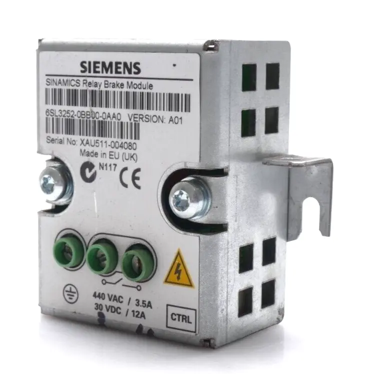 Produktfoto 1 von Siemens SINAMICS Bremsrelais 6SL3 252-0BB00-0AA0 | V: A01 | 6SL3252-0BB00-0AA0