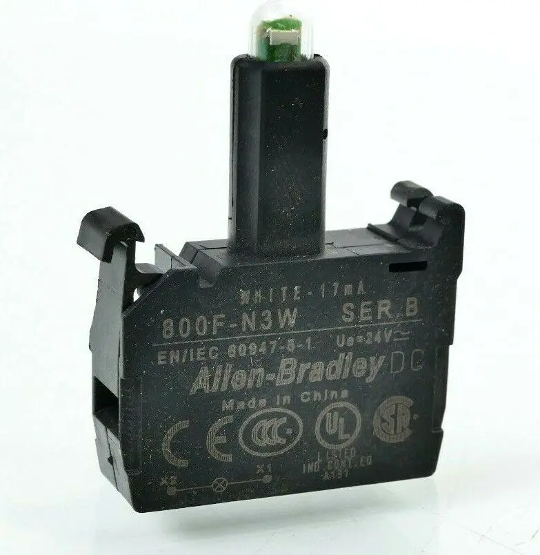Produktfoto 1 von 4x Allen-Bradley LED-Modul Weiß | Ser. B | 800F-N3W