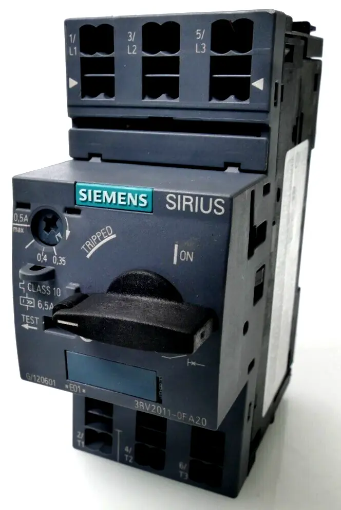 Produktfoto 1 von Siemens SIRIUS Leistungsschalter 3RV2 011-0FA20 | E:01 | 3RV2011-0FA20