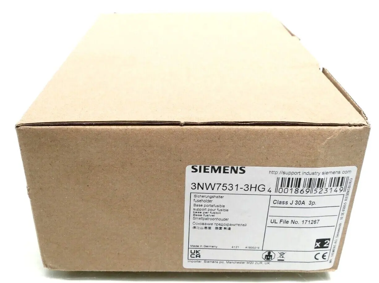 Produktfoto 1 von 2x Siemens SENTRON Sicherungshalter 30A 3-polig 3NW7 531-3HG | 3NW7531-3HG