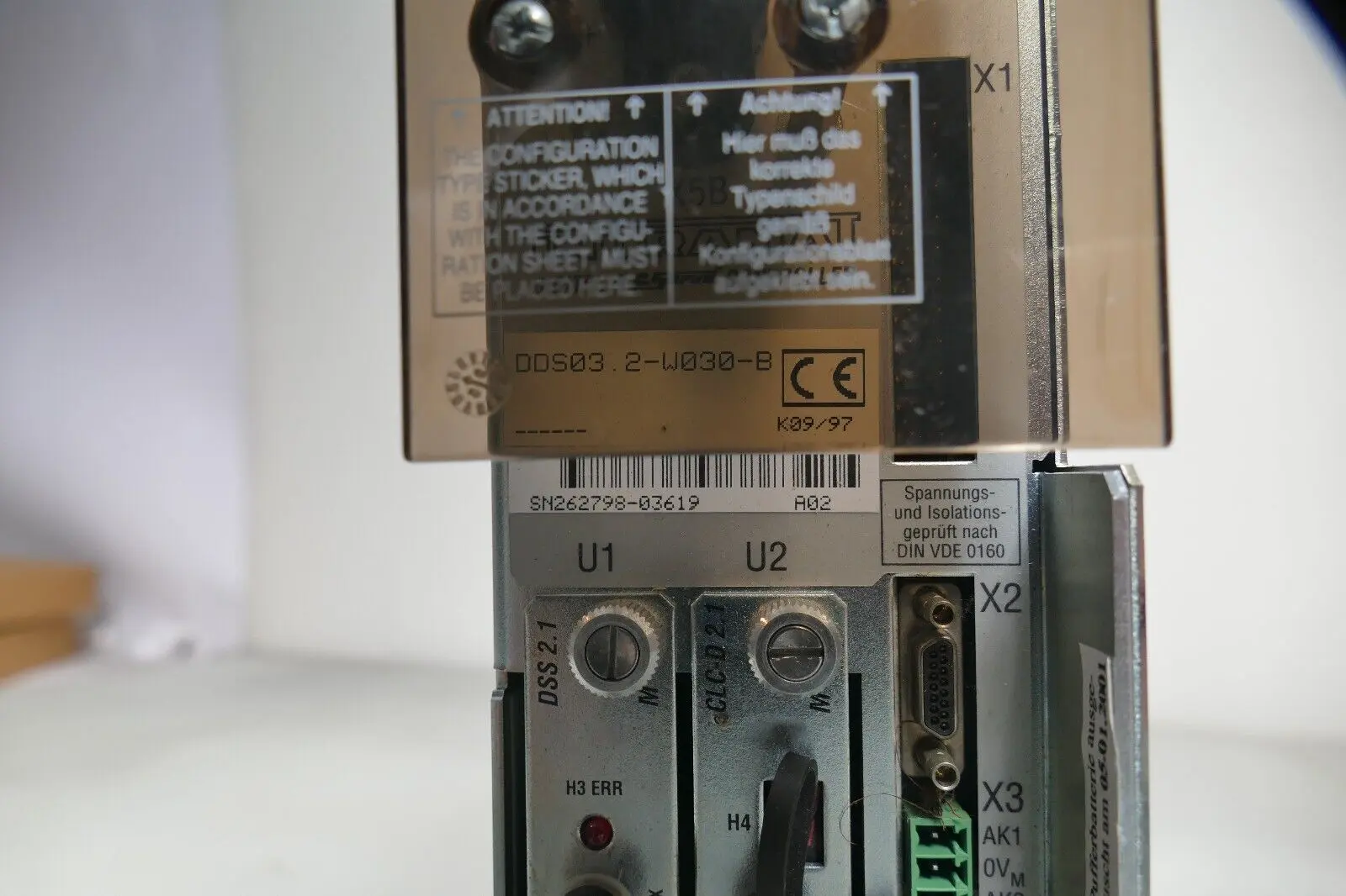 Produktfoto 1 von Indramat Servo Controller DDS03.2-W030-B | DDS03.2-W030-BE41-01-FW