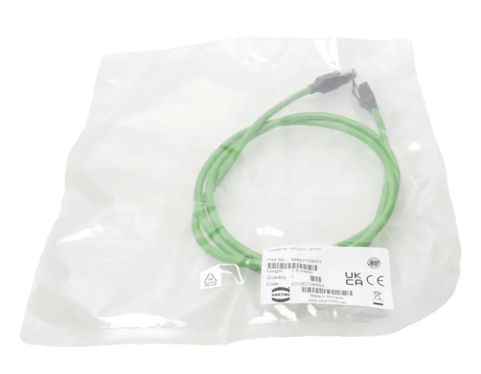Produktfoto 1 von Harting Patchkabel 1,5m AWG22/7,2XIP20 | 09457710023