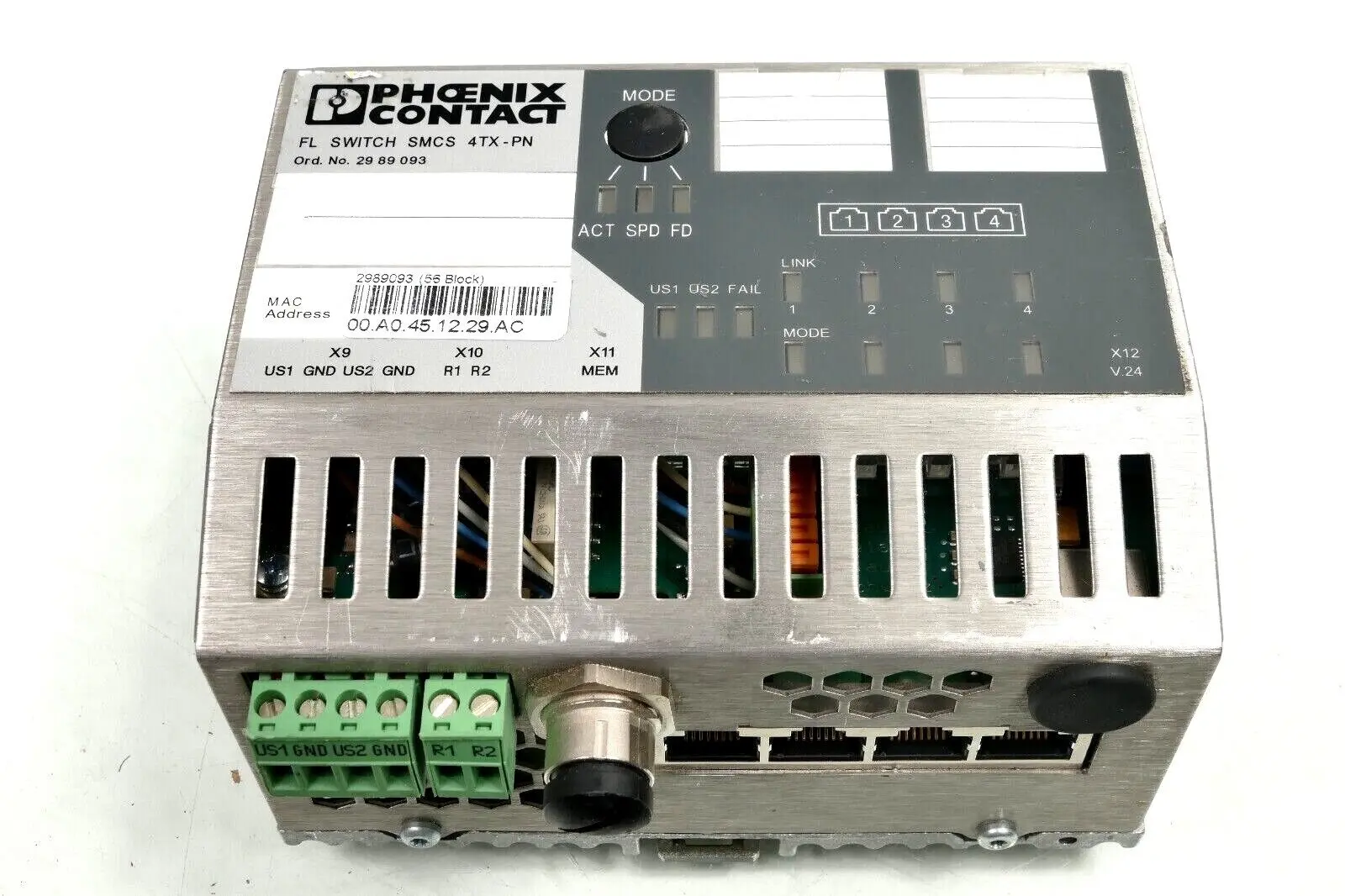 Produktfoto 1 von Phoenix Contact FL Switch 29 89 09 3 | SMCS 4TX-PN | HW:02 | 2989093