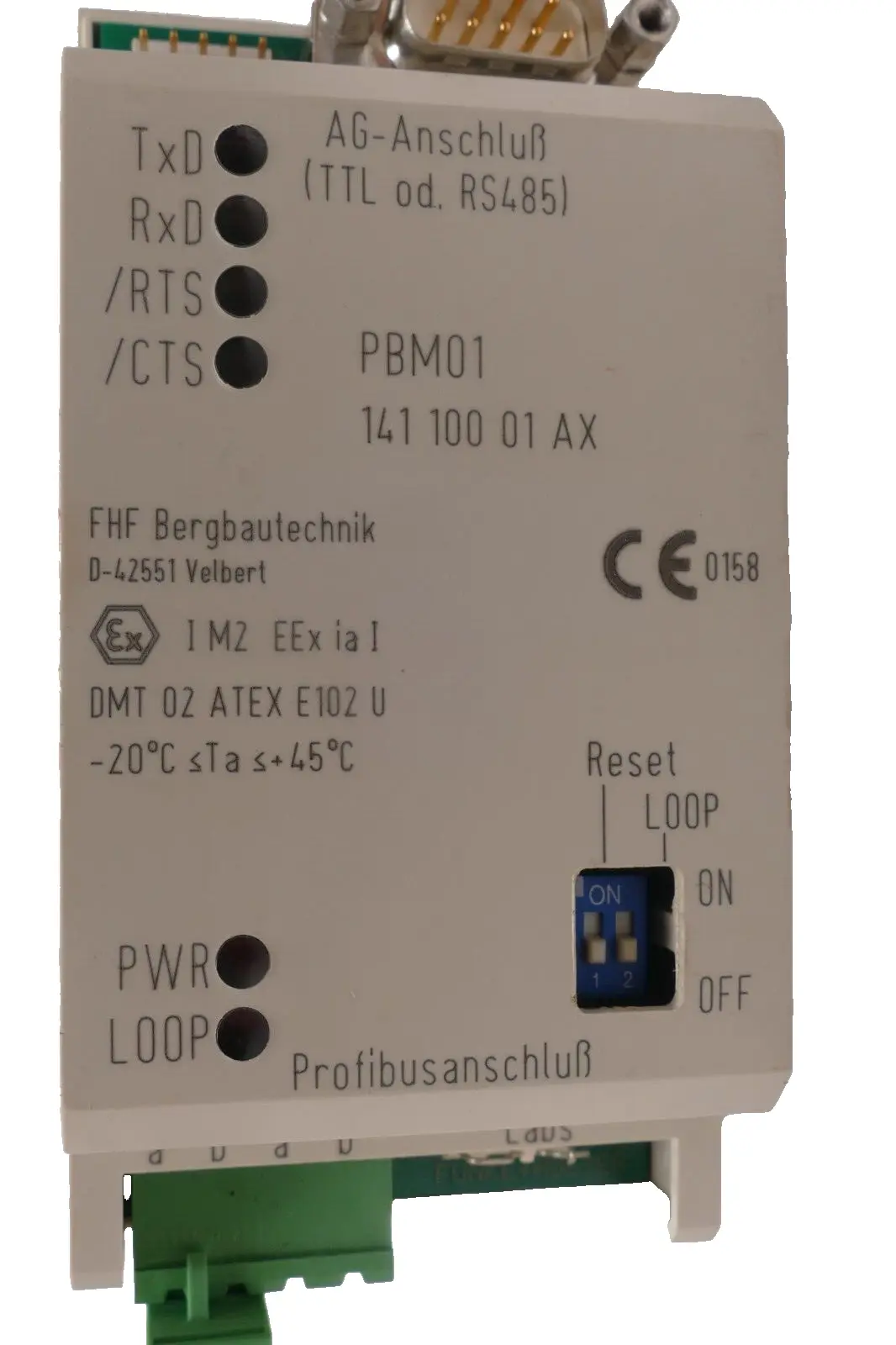 FHF Bergbautechnik PBM01 | Indutriemodem DMT 02 ATEX E102 U | 141 100 01 AX