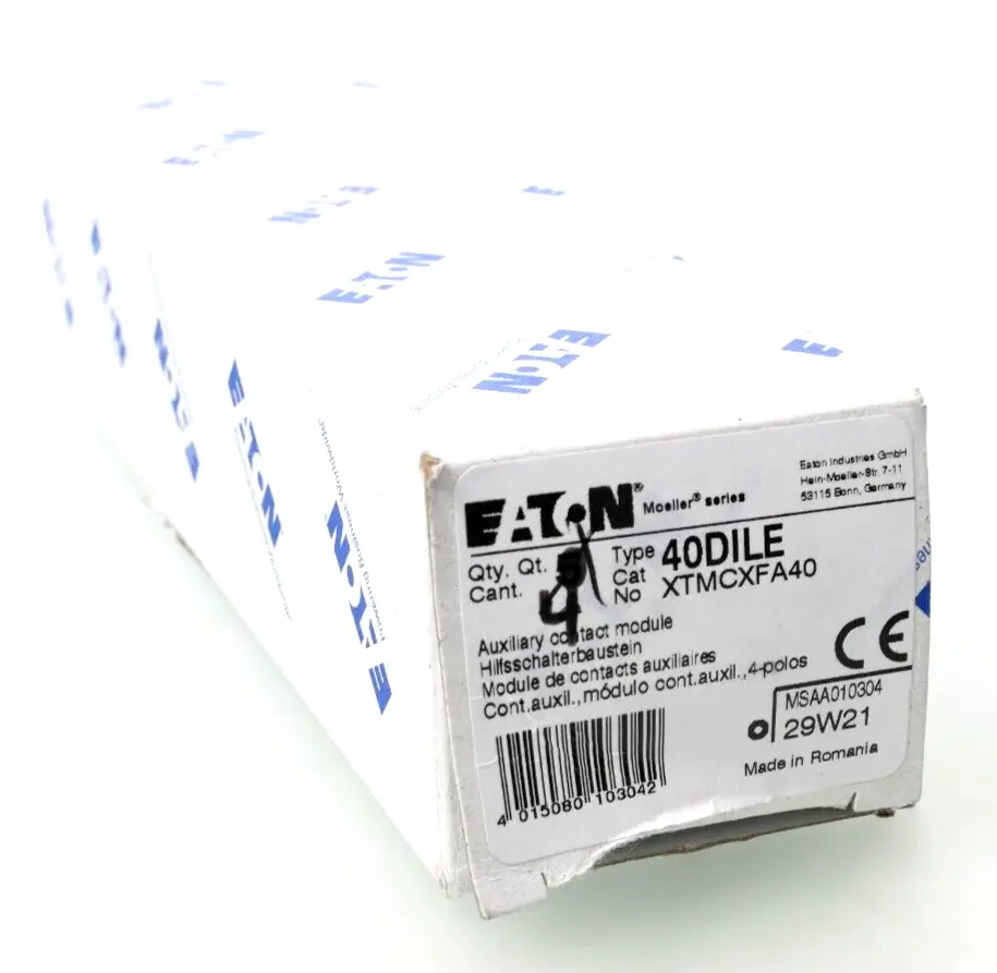 Produktfoto 1 von 4x Eaton Hilfsschalterblock 40DILE | XTMCXFA40 | 010304