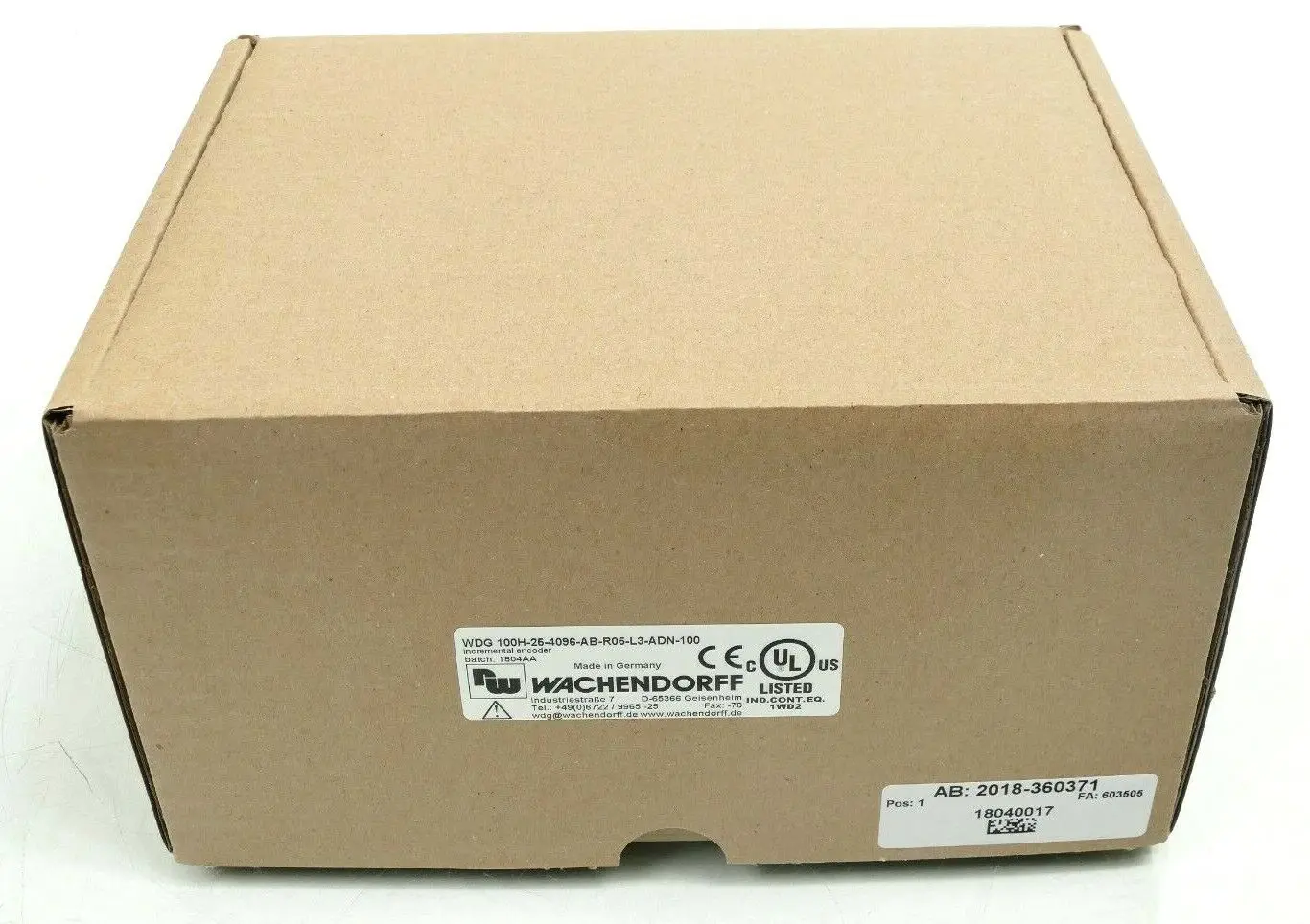 Produktfoto 1 von Wachendorff Drehgeber | WDG 100H-25-4096-AB-R05-L3-ADN-100