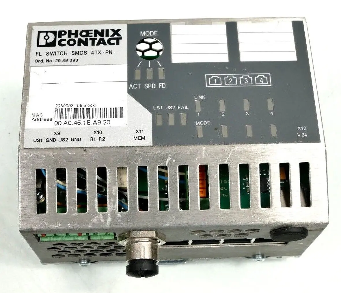 Produktfoto 1 von Phoenix Contact 29 89 09 3 | FL SWITCH SMCS 4TX-PN | HW:03 | 2989093