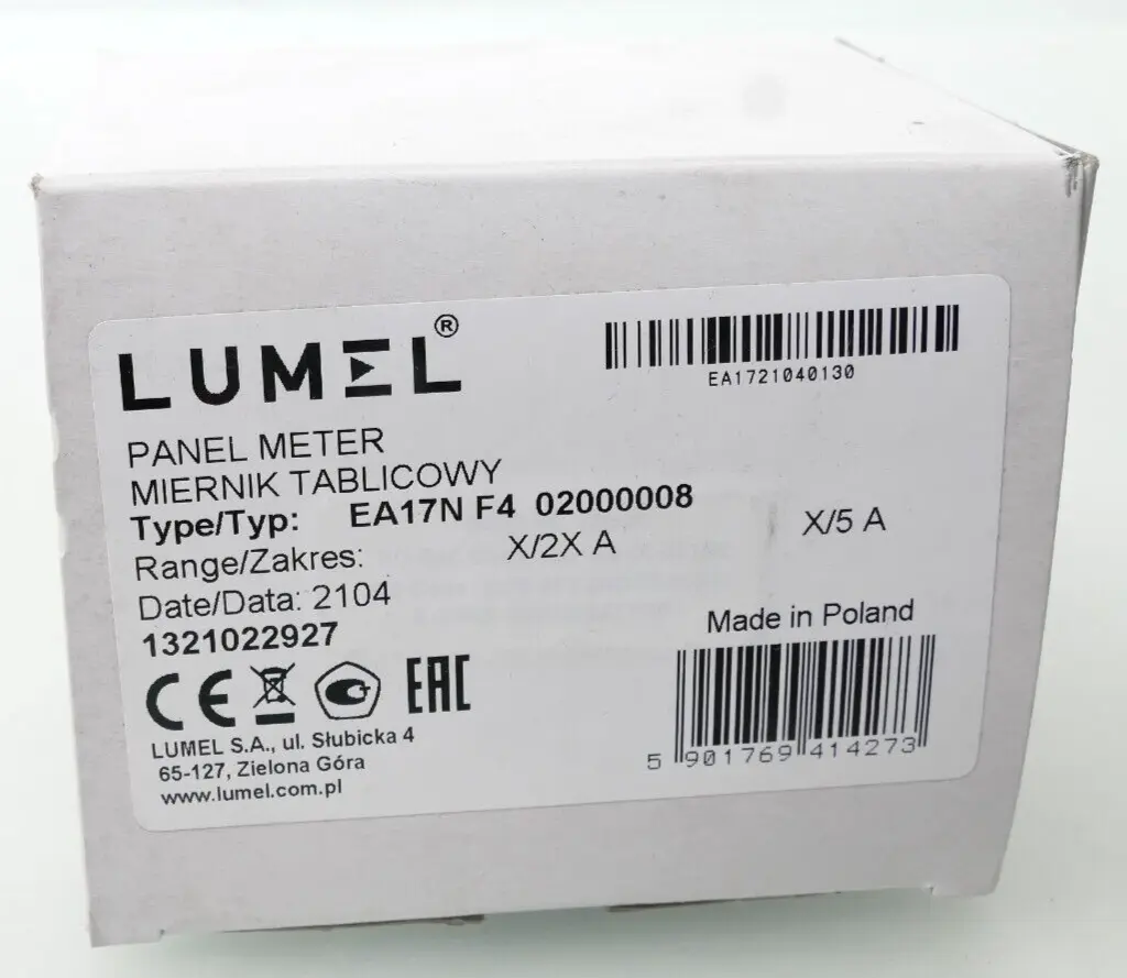 Produktfoto 1 von Lumel Panel Meter Miernik Tablicowy EA17N F4 02000008