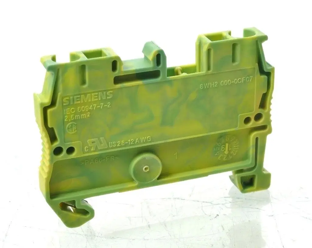 Produktfoto 1 von 2x Siemens Schutzleiterklemme 8WH2 000-0CF07 | 8WH2000-0CF07