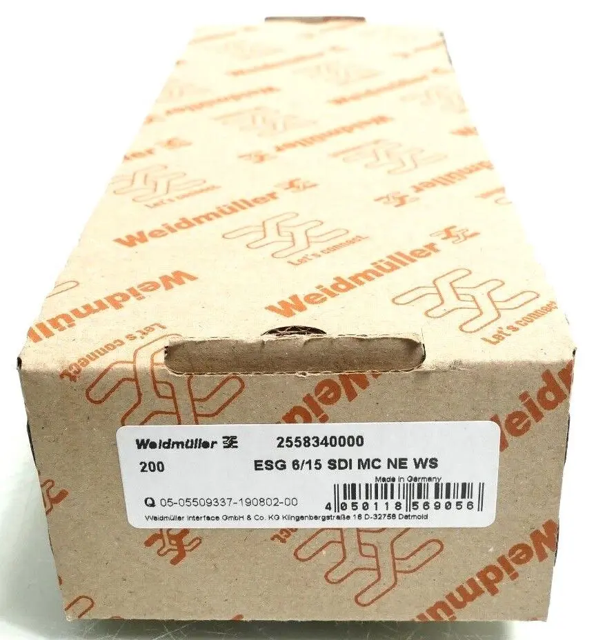 Produktfoto 1 von 200x Weidmüller 2558340000 Kabelmarkierungssystem ESG 6/15 SDI MC NE WS