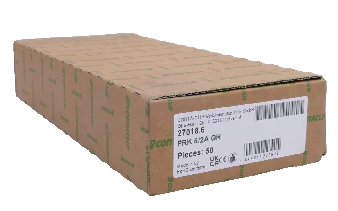 Produktfoto 1 von 50x Contaclip 27018.6 Reihenklemme PRK 6/2A GR