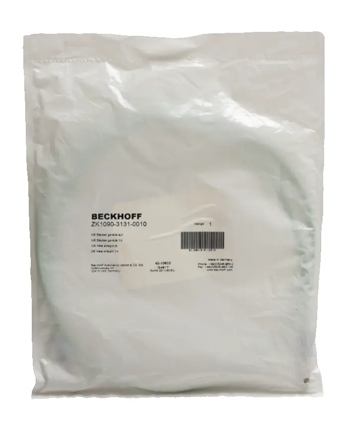 Produktfoto 1 von Beckhoff EtherCAT-Leitung 1,0m PUR AWG26 | ZK1090-3131-0010