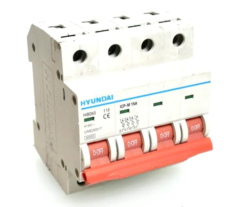Produktfoto 1 von Hyundai HiBD63 Circuit Breaker I 15 | ICP-M 15A | 415V