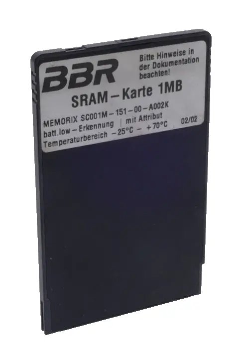 Produktfoto 1 von BBR Memorix SC001M-151-00-A002K SRAM-Karte 1MB