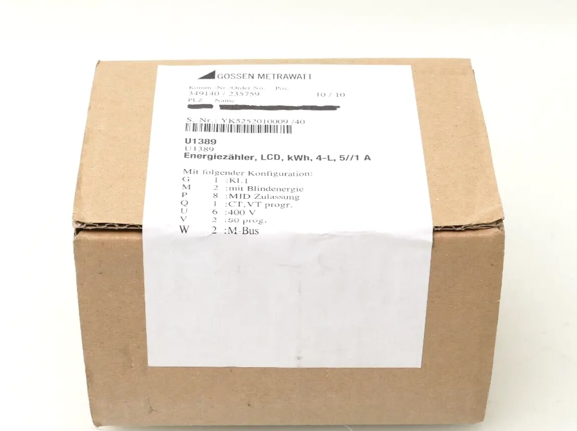 Produktfoto 1 von Gossen Metrawatt EnergyMeter MID U1389  DE MTP 11 B 001 MI-003 | U1389