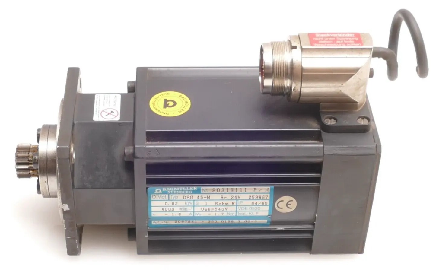 Produktfoto 1 von Baumüller Servomotor 0,62kW DSG 45-M | Br.24V | 2087841