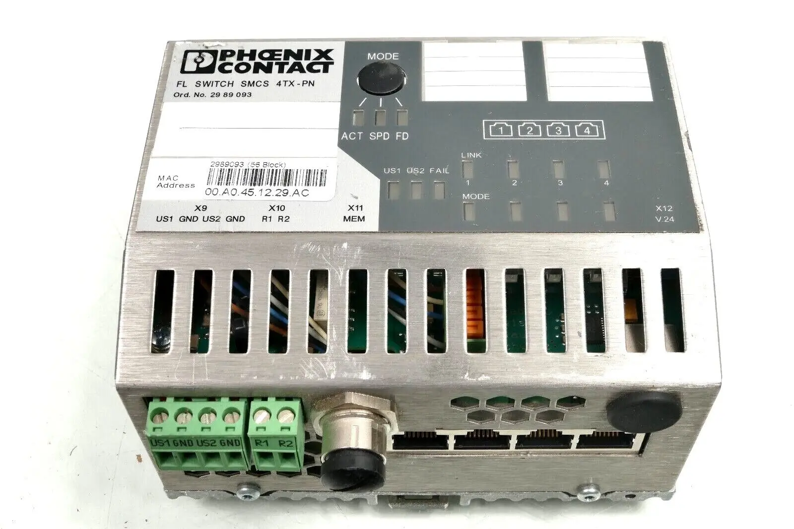 Produktfoto 1 von Phoenix Contact FL Switch 29 89 09 3 | SMCS 4TX-PN | HW:02 | 2989093