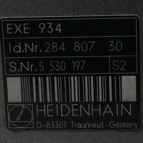 Produktfoto 1 von Heidenhain EXE 934 Control Unit 284 807 30 | S2 | 284807-30