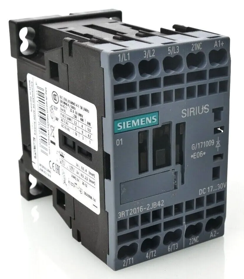 Produktfoto 1 von Siemens SIRIUS Leistungsschütz 3RT2 016-2JB42 | E:06 | 3RT2016-2JB42