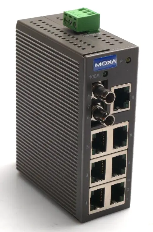 Produktfoto 1 von Moxa 8-port entry-level unmanaged Ethernet Switch | Rev. 1.0 | EDS-208-M-ST