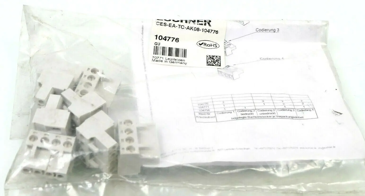 Produktfoto 1 von 8x Euchner Stecker CES-EA-TC-AK08-104776 | 104776