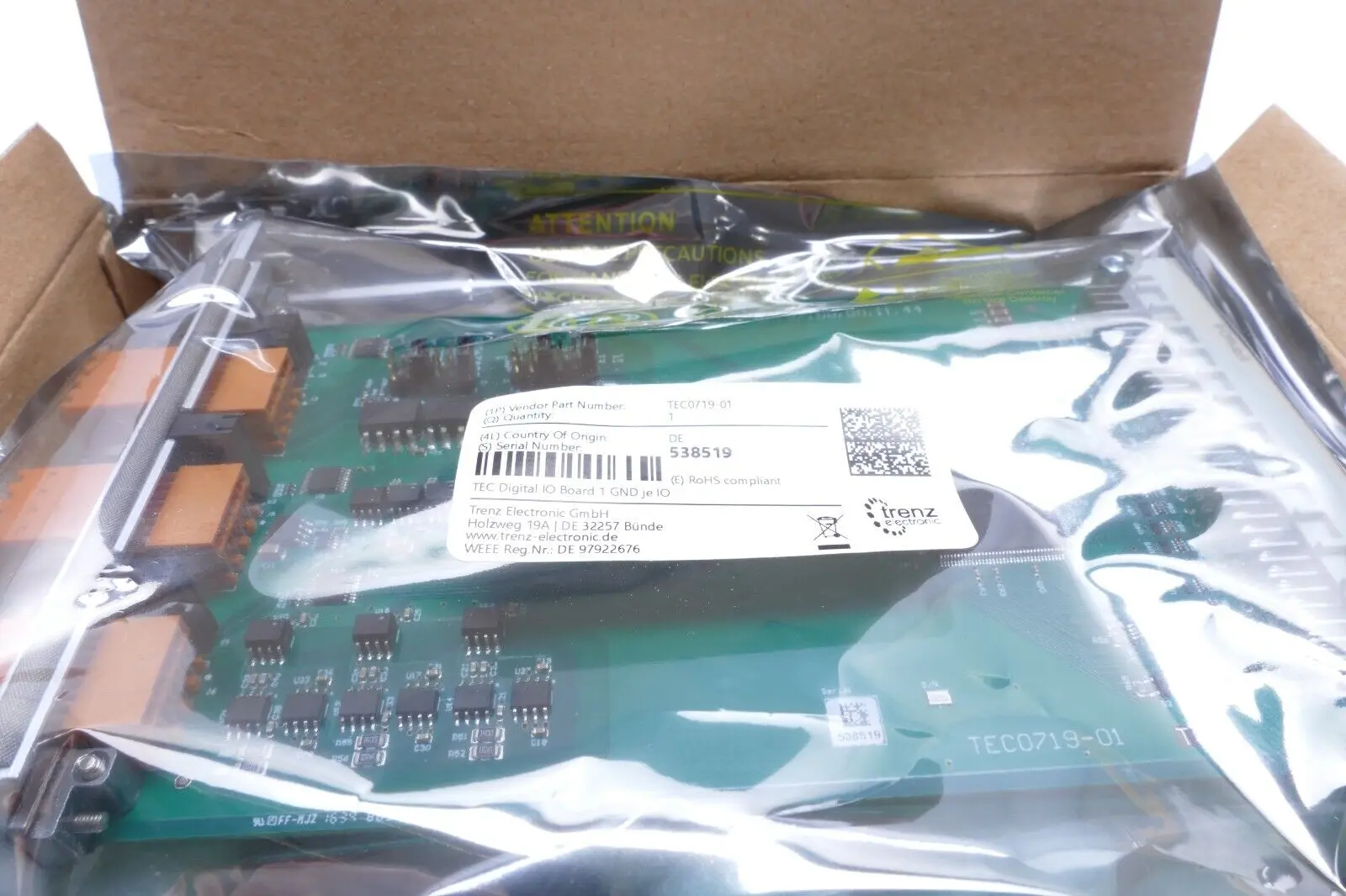 Trenz Elektronik 538519 Digital I/O Board TEC0719-01