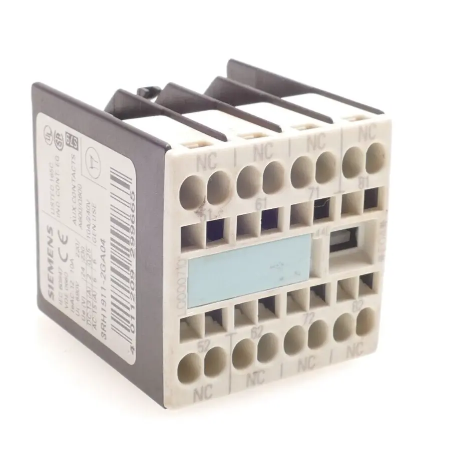 Produktfoto 1 von 3x Siemens SIRIUS Hilfsschalterblock 3RH1 911-2GA04 | 3RH1911-2GA04