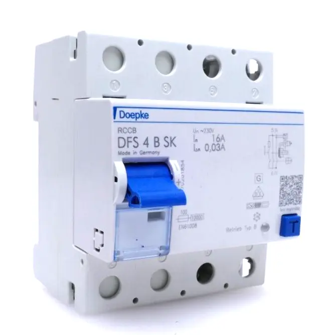 Produktfoto 1 von Doepke RCCB Fehlerstromschutzschalter DFS 4 B SK| 16A 230V | DFS4BSK