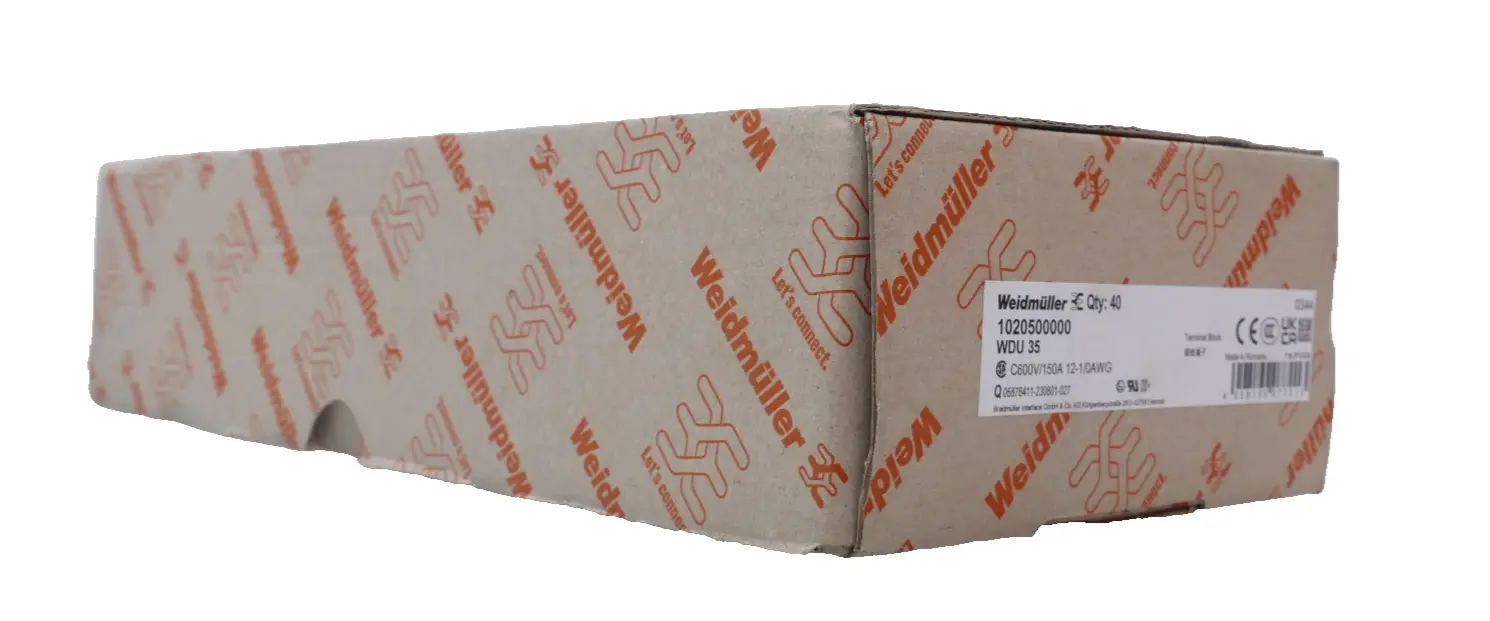 Produktfoto 1 von 40x Weidmüller Durchgangs-Reihenklemme WDU 35 | 1020500000