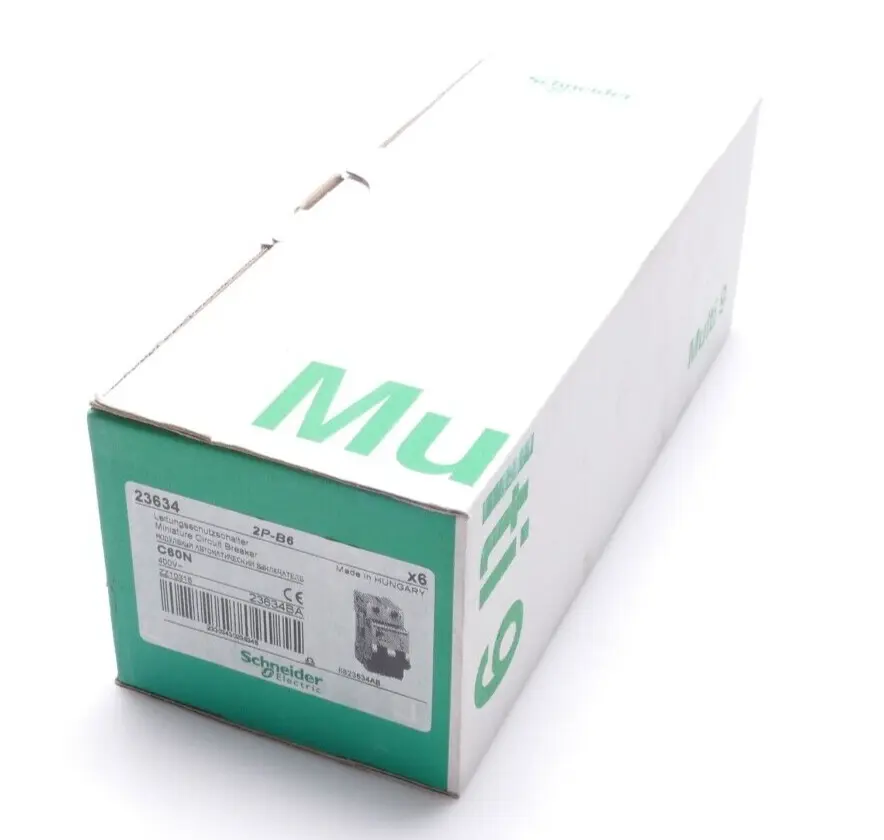Produktfoto 1 von 6x Schneider 23634 Leitungsschutzschalter C60N 2P-B6