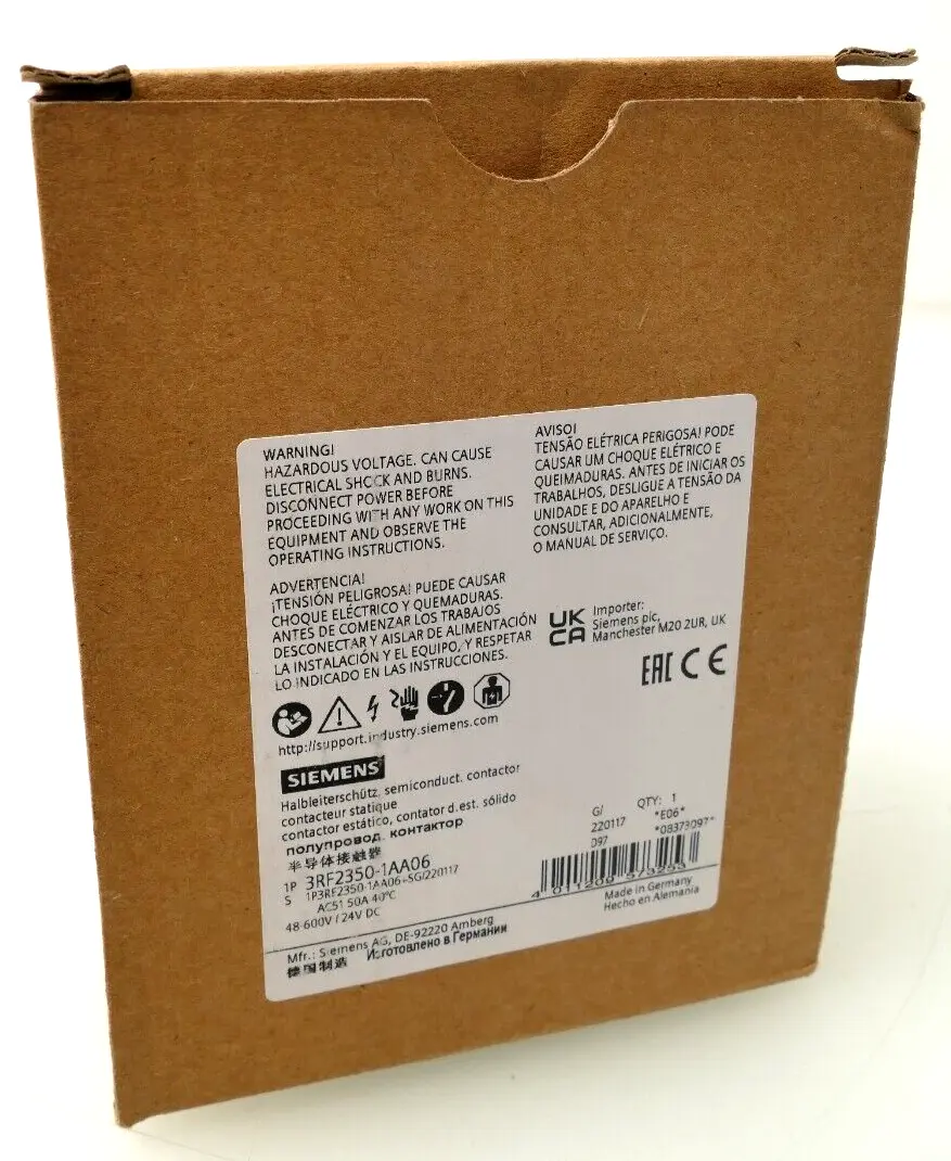 Produktfoto 1 von Siemens SIRIUS Halbleiterschütz 3RF2 350-1AA06 | E:06 | 3RF2350-1AA06