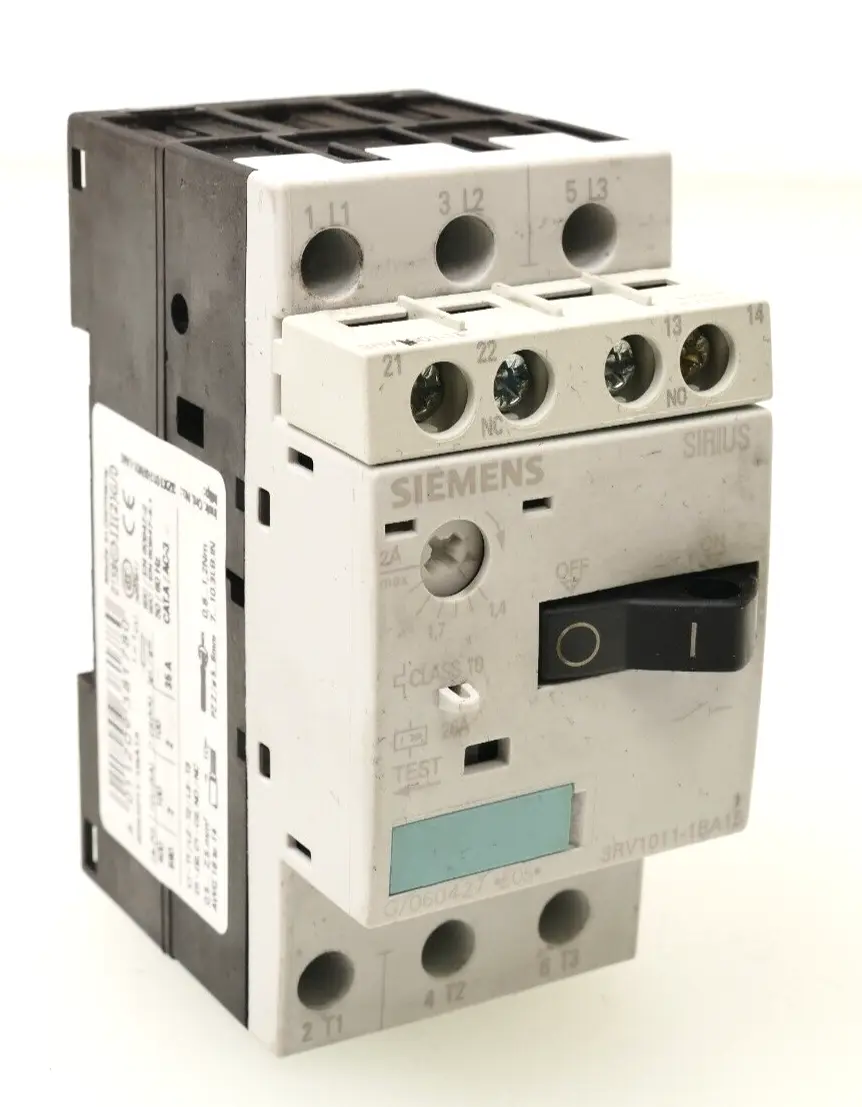 Produktfoto 1 von Siemens SIRIUS Leistungsschalter 3RV1 011-1BA15 | E:05 | 3RV1011-1BA15
