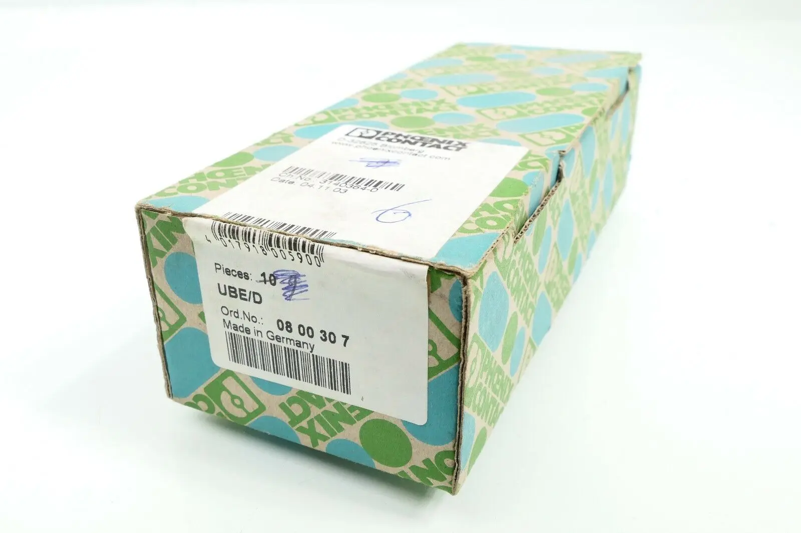 Produktfoto 1 von 6x Phoenix Contact Schildchenträger 08 00 30 7 | UBE/D | 0800307