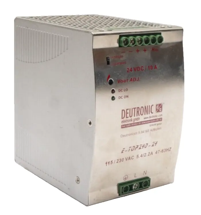 Produktfoto 1 von Deutronic Netzteil 115/230VAC 5.4/2.2A 47-63Hz | E-TOP 240-24 | E-TOP240-24
