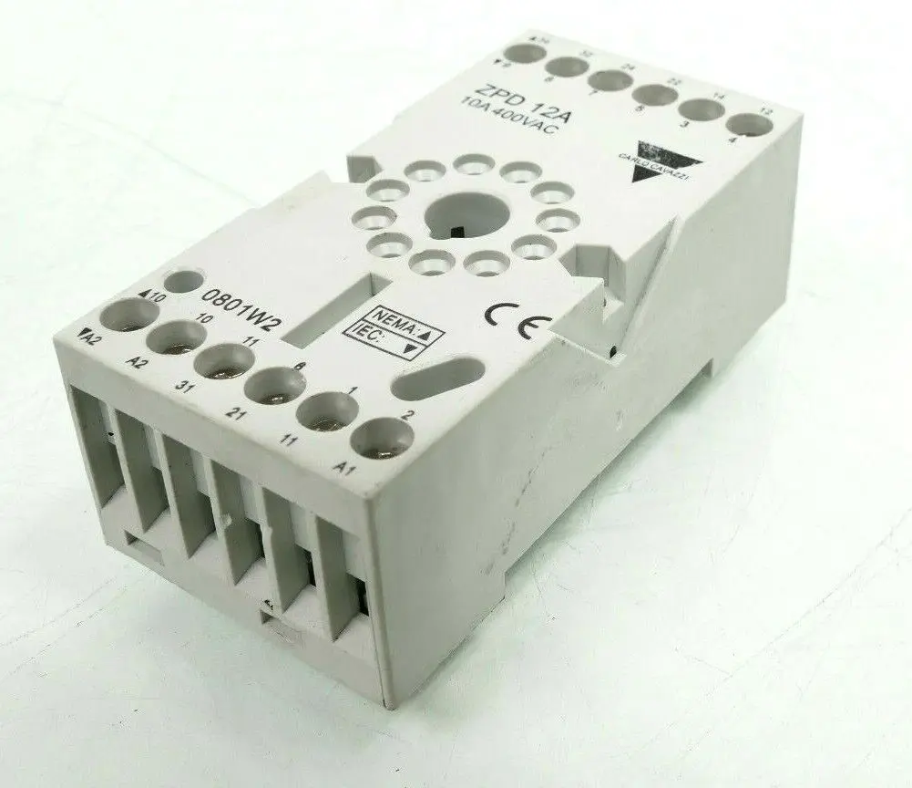 Produktfoto 1 von Carlo Cavazzi ZPD 12A | 10A 400VAC | Socket Base Relay