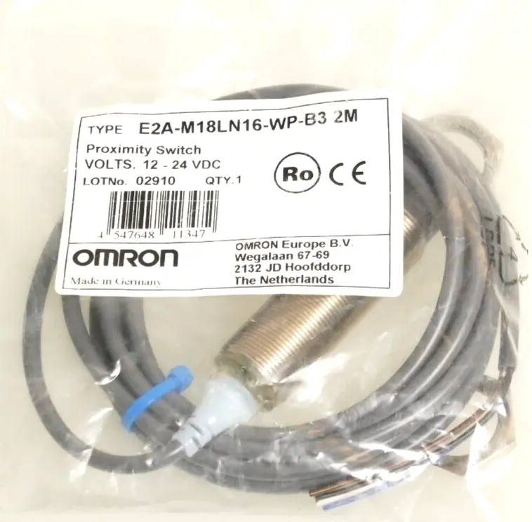 Produktfoto 1 von Omron Näherungsschalter 2m | E2A-M18LN16-WP-B3