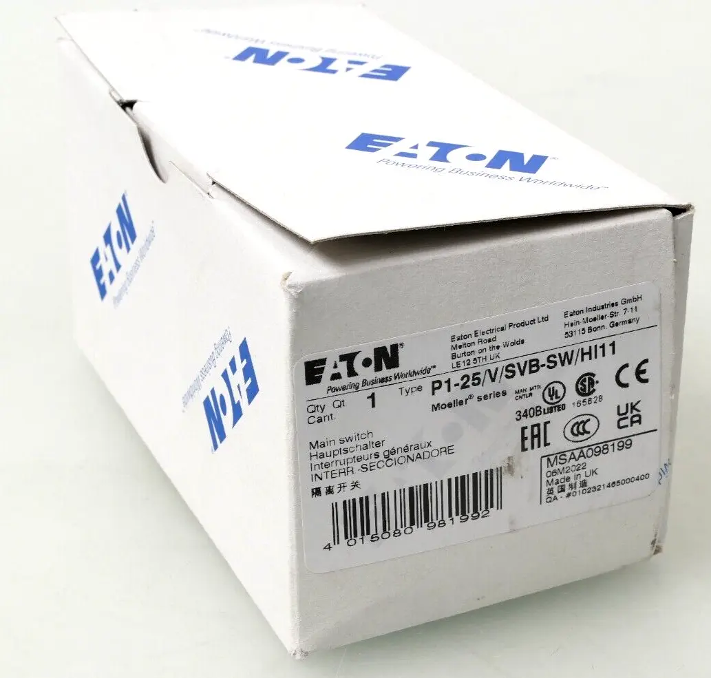 Produktfoto 1 von Eaton Moeller Hauptschalter P1-25/V/SVB-SW/HI11 | 098199