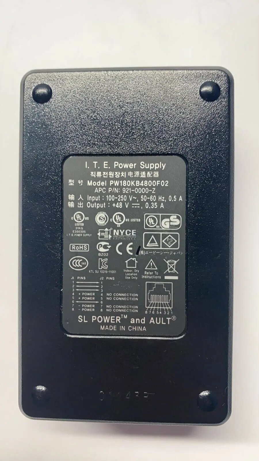 APC I.T.E. SL Power Supply PW180KB4800F02 | 921-0000-Z